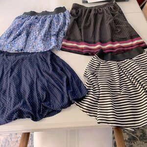 Lot 4 Teen Juniors Girls Skirts Short Swing Charlotte Russe Ralph Lauren M